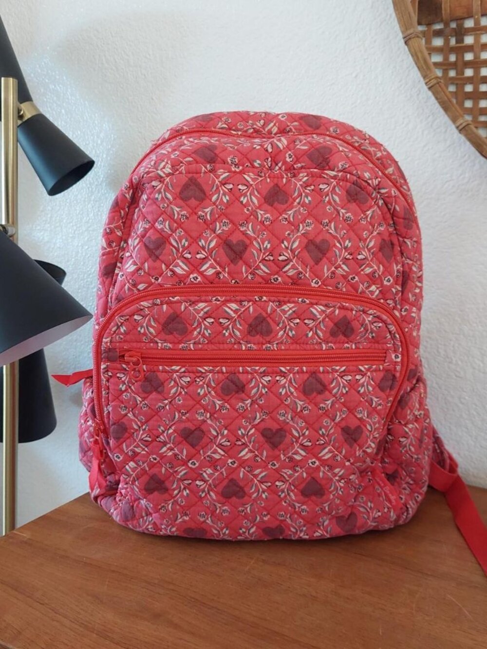 Vera Bradley imperial hearts backpack heart red valentine day